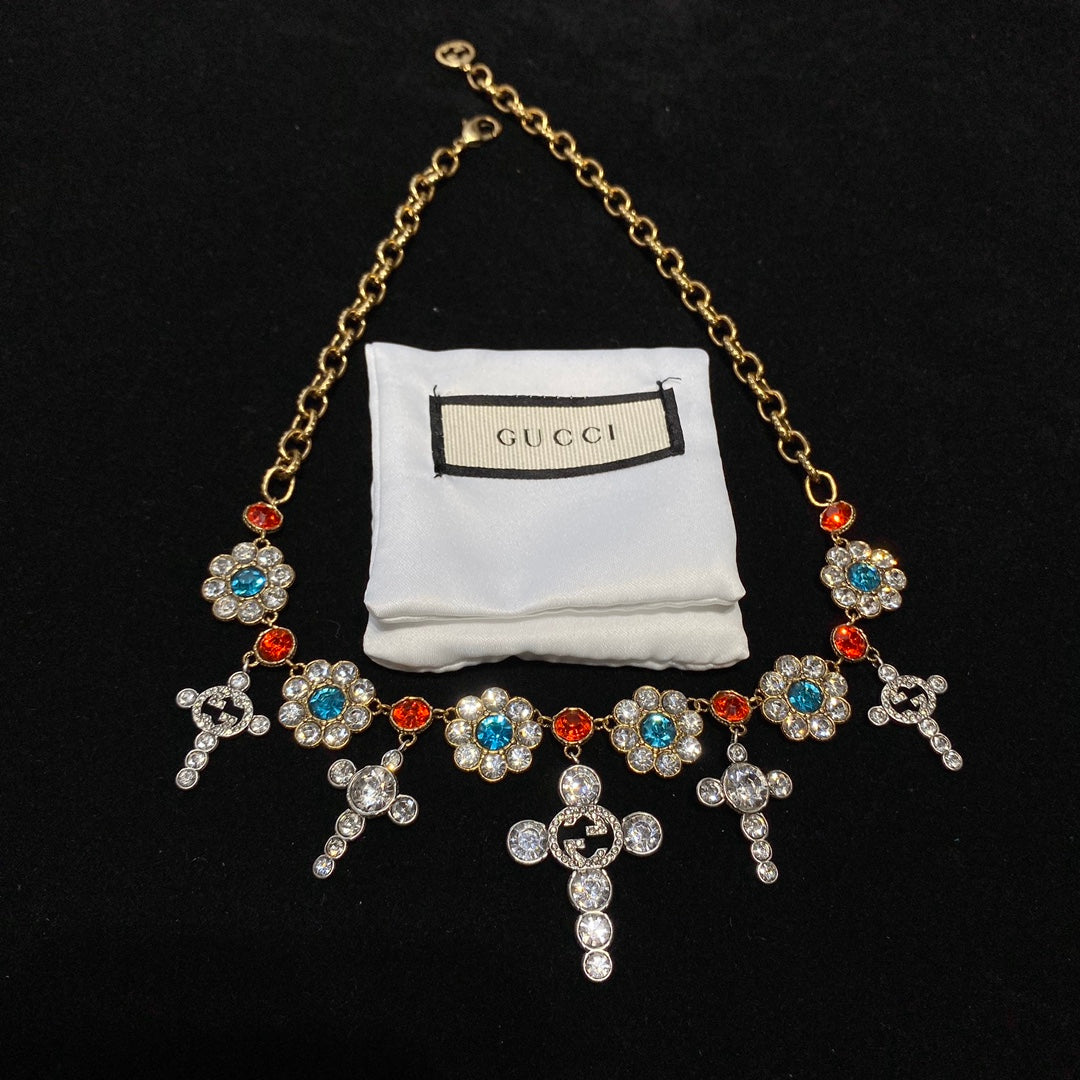 Noble Colored Diamond Necklace