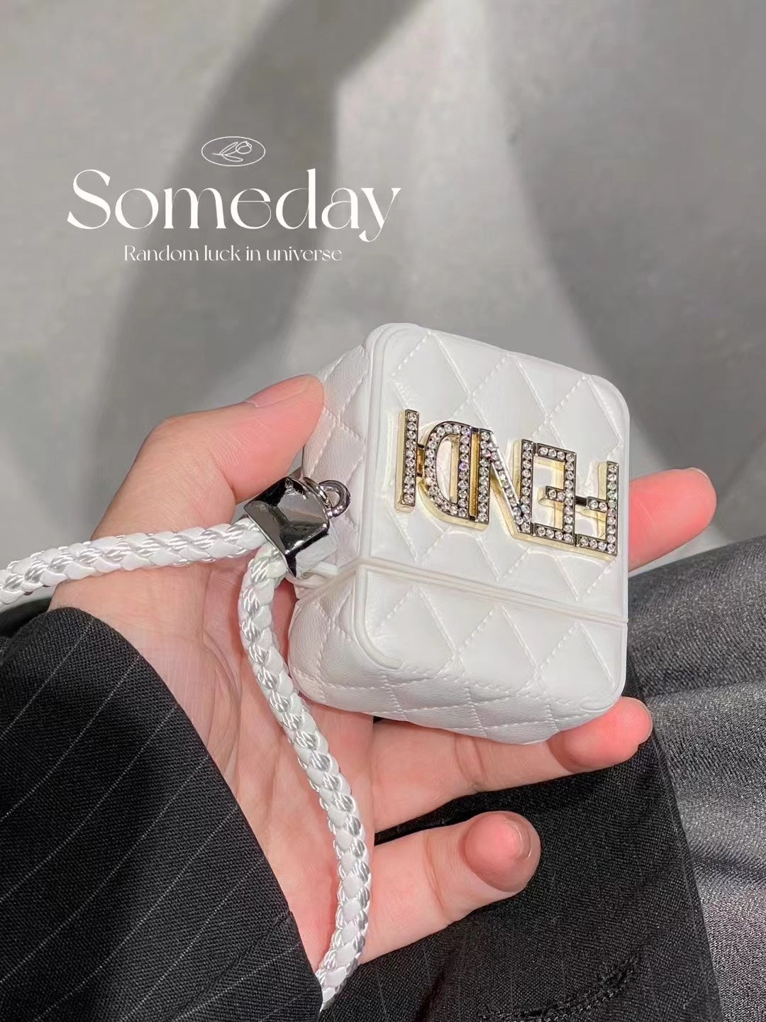 Diamond leather AirPods Case