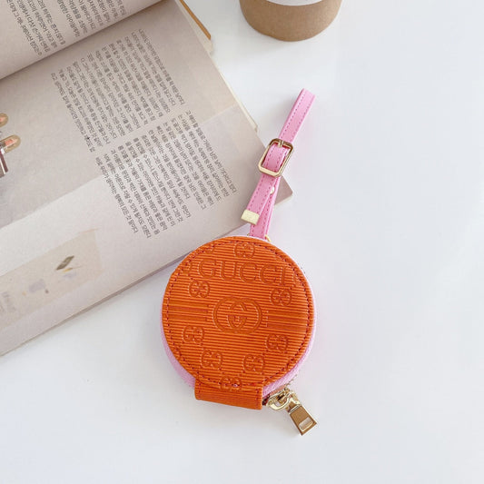 Embossed leather AirPods case